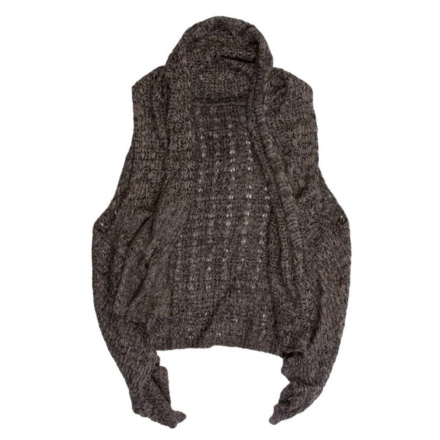 Gravity Threads Moda Poncho Shawal Cardigan suéter, carbón vegetal Gravity Threads Chaqueta