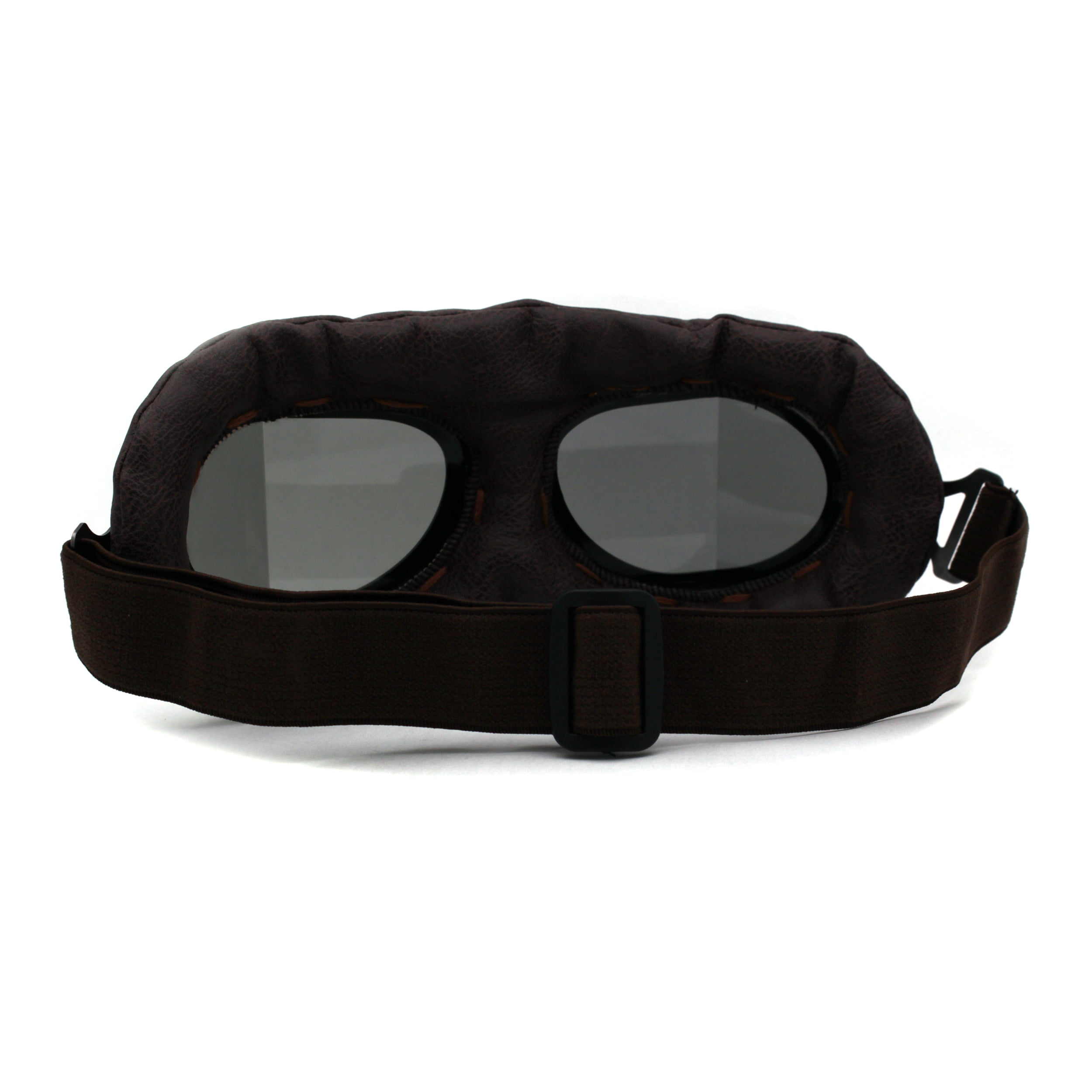 Details about   Cafe Racer Thick Leather Padded Steam Punk Motorcycle Goggle 