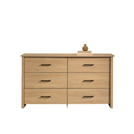 Mainstays Hillside 6-Drawer Dresser, Dover Oak Finish