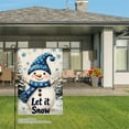 thumbnail image 3 of JOOCAR Let It Snow Snowman Garden Flag for Winter Christmas Home Outdoor Garden Yard Door Decor 12x18 inch, 3 of 5