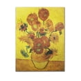 thumbnail image 1 of Póster de dibujos animados con girasoles de Van Gogh, 36 x 47 cm, papel de 40 g, 1 of 1