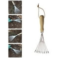 Hongchegh Garden Rake 1pc Garden Rake Stainless Steel Rake Cultivation ...