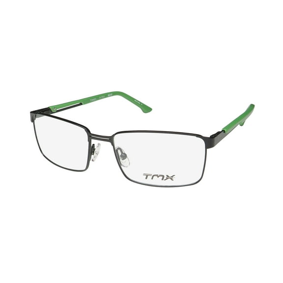TIMEX TMX MAN UP RECTANGLE LENSES STAINLESS STEEL DURABLE EYEGLASS FRAME/GLASSES