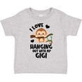 thumbnail image 3 of Inktastic Monkey I Love Hanging out with My Gigi Boys or Girls Toddler T-Shirt, 3 of 5