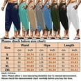 thumbnail image 2 of Men With Pockets Pants Leisure Yoga Trousers Drawstring Capri Pant, 2 of 2