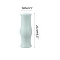 thumbnail image 3 of Gumesh Blue Ceramic Textured Vase, Curved Waist Flower Vase for Home Decor, 3 of 7