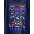 thumbnail image 4 of Skibidi Toilet Titans Vintage Style Boys Graphic Short Sleeve T-Shirt (Navy, S-XL), 4 of 4
