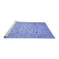 thumbnail image 2 of Ahgly Company Machine Washable Indoor Rectangle Persian Blue Traditional Area Rugs, 7' x 9', 2 of 4