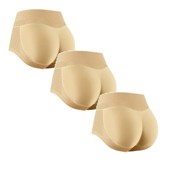 KDFJPTH Butt Lifter Panties for Women Seamless Body Sculpting Buttocks Artifact Briefs Pad Underwear 3 Pack