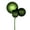 Moss Green, variant on Vickerman 18" Burnish Orange Ball Ornament Christmas Pick, Set of 3