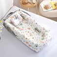 thumbnail image 2 of Cama cuna mochila portátil nido de bebé protección de aislamiento almohada extraíble y lavable en forma de equipaje camas medianas Fivean unisex, 2 of 2