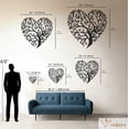 thumbnail image 3 of Violaura Heart-Shaped Metal Wall Art - Easy to Install Hanging Perfect for Home, Living Room Decor (48" x 48"), 3 of 8