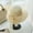 Beige, variant on Womens Beach Sun Straw Hat UV Protection Travel Packable Foldable Brim Summer UV Hat