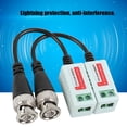 thumbnail image 2 of Tebru Video Transceiver, Home Surveillance Accessory, 2pcs Portable HD-CVI/HDVI/AHD Passive Video Balun Transceiver Cable Twisted Transmitter for Cam, 2 of 8