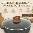 thumbnail image 4 of Bakken Swiss 20 Piece Nonstick Granite Cookware & Kitchen Set, Black, 4 of 7