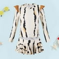 thumbnail image 2 of 3pcs Girl Swimsuit Bikini Ruffle Cute Tops Beach Sport Bathing Suit Kids Toddler Swimwear Cover Up Dresses Tankini Set with Skirt Girls Bathing Suit&nbsp;size 6 Birthday Clothes, 2 of 3