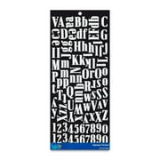 Hello Hobby Large White Foam Alphabet Stickers, Letter Icons, 104 Count