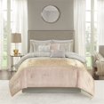 thumbnail image 4 of Madison Park Midnight 7-Piece 100 Percent Polyester Comforter Set in Pink, 4 of 16