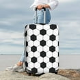 thumbnail image 7 of Susaid Soccer Ball Print Elastic Washable Suitcase Cover with Hidden Zipper, Fits 18-32 Inch Luggage for Protection During Travel-Large, 7 of 7
