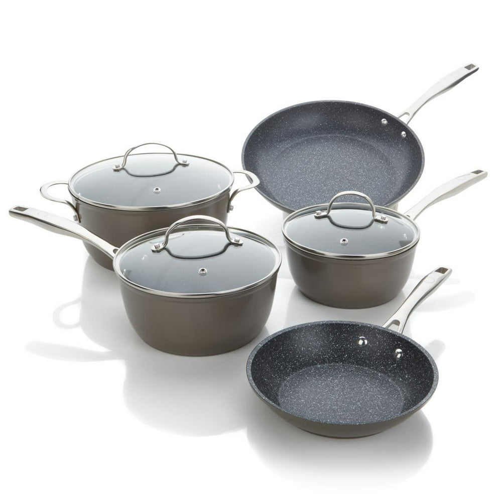 Curtis Stone 8piece DuraPan Nonstick Cookware Set Refurbished