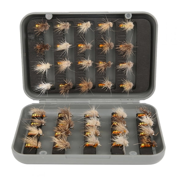 40pcs/Box Fly Fishing Lure With Hook Flies Stream For Pool Nymphs Fish Artificial Bait