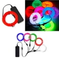 thumbnail image 2 of Cable de cuerda iluminador de luz LED de neón flexible de 1/2/3/5/10 m, luces LED para decoración del hogar, disfraces, zapatos y ropa, 2 of 5