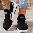 thumbnail image 2 of Orthopedic Platform Sneakers for Women Hollow out Woven Breathable Mesh Non Slip Tennis Shoes Work Arch Support Nursing Cushion Footwear Black Size 8, 2 of 5