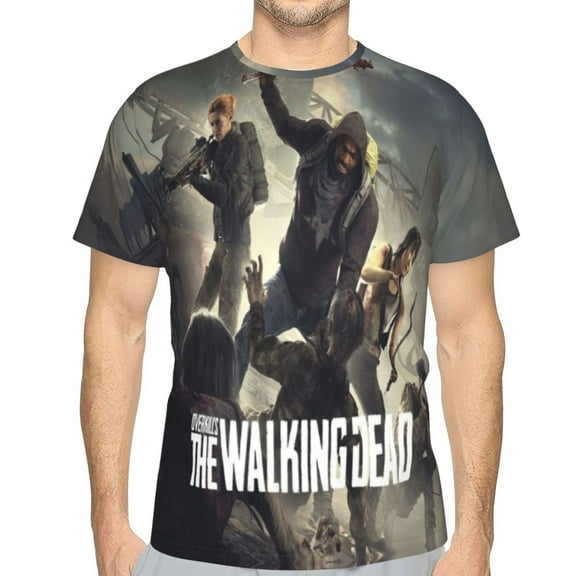 Men Women Walking Dead Shirts Short Sleeve Cosplay Adults Anime T-Shirts Crew Neck 3d Printed Tee Tops