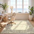 thumbnail image 3 of Design&I 8'x10' Ultra Soft Area Rug, Extra Vintage Large Distressed Lattice Boho Ornate Border Oversized None Fluffy Washable Non Shedding for Bedroom Living Room Under Sectional, 3 of 7