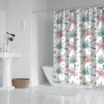 thumbnail image 2 of Pioneer Flower Floral Print Pattern Shower Curtain 72"x84", Bathroom Decorative Shower Curtain Set with 12 Hooks, Waterproof Washable, 2 of 6