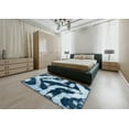 thumbnail image 4 of Ahgly Company Indoor Round Abstract SkyBlue Abstract Area Rugs, 6' Round, 4 of 6