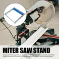 thumbnail image 3 of Adjustable Miter Saw Roller Stand, Triangular Work Attachment, 2PCS Height Adjustable Stand, 390 LB Capacity for Cutting Projects, Efficient and Smooth Loading, 3 of 7