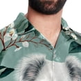 thumbnail image 5 of Koala Men's Hawaiian Print Casual Button Down Short Sleeve Summer Beach Shirt - Unisex, 5 of 6