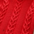 thumbnail image 4 of ATOGUTA Cute Sweaters for Teen Boys Girls Turtleneck Long Sleeve Cable Knit Sweater Chunky Pullover Jumper Fall Winter Red, Size 3T-9, 4 of 5