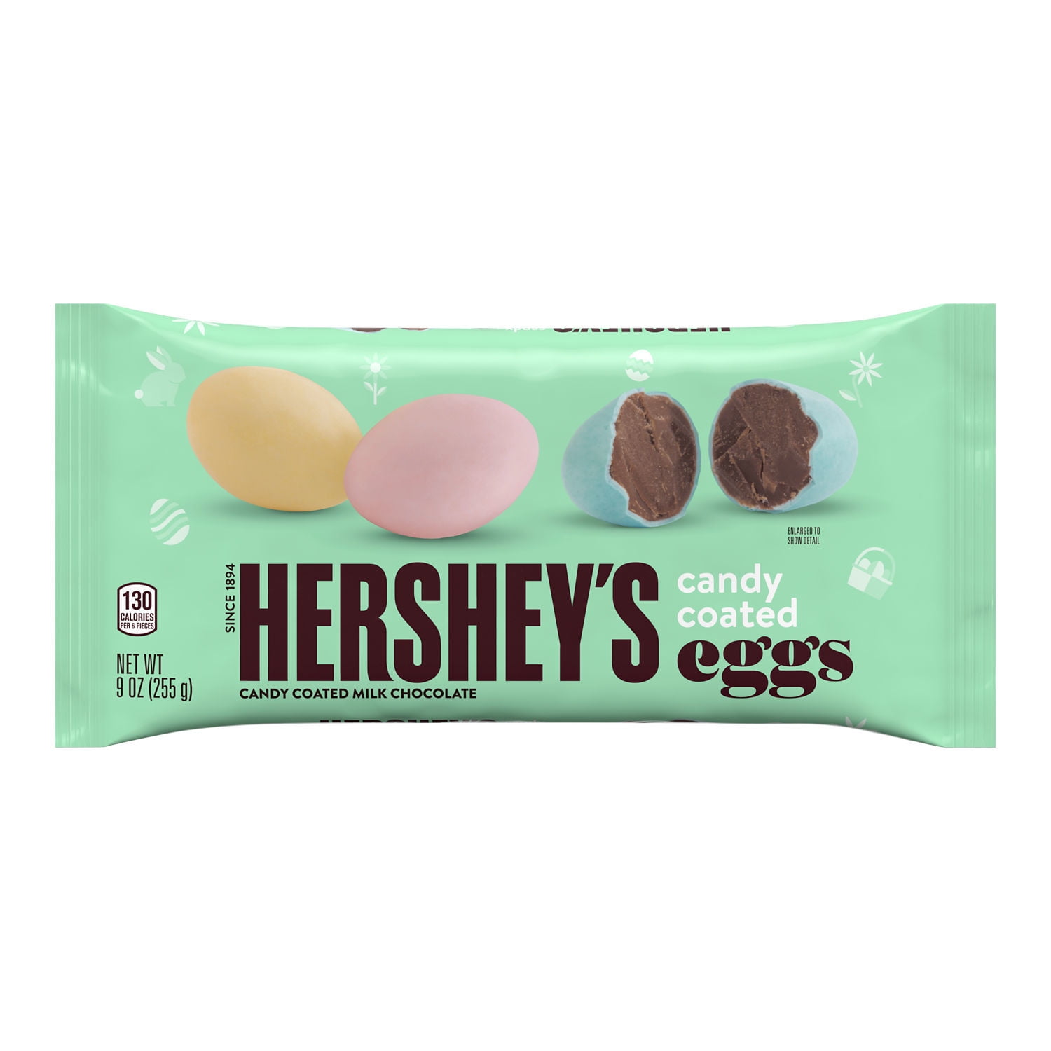 HERSHEY'S, Candy Coated Milk Chocolate Eggs, Easter Candy, 9 oz, Bag