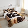 thumbnail image 5 of Erosebridal Western Bedding Bull Skull Horse Arrow Print Bed Comforter Set Twin, Southwestern Cowboy Boots for Men Comforter Set Wild West Desert Style Duvet Insert with 1 Pillow Case, 5 of 5