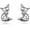 Fox, variant on Sterling Silver Cute Animal Stud Earrings for Women Ladybug/Fox/Dinusaur/Frog Earrings Jewelry Gifts