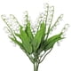 thumbnail image 2 of Arreglo de 5 manojos de flores artificiales de lirio de los valles en color blanco para decoración del hogar, jarrón, sala de estar y cocina, 2 of 5