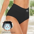 thumbnail image 6 of GlTpooo Women's Incontinence Underwear High Absorbency Period Cotton Underwear Heavy Flow Leakproof Panties Postpartum Menstrual Protective Briefs Black S, 6 of 9