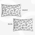 thumbnail image 2 of Sikiie Hand Drawn Turtle Print Plush Pillow Cover, Wrinkle-proof and Stain-resistant Pillow Protector without Pillow Core, Home Decoration-20"x30", 2 of 6