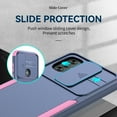 thumbnail image 5 of SaniMore for Motorola Moto G Power (6.5" 2022) Case, [Sliding Camera Window] Wireless Charging Shockproof Drop Resistant Hybird PC TPU Anti-slip Heavy Duty Protective Shell, Pink+Blue, 5 of 5