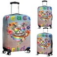 thumbnail image 2 of Peace Love Pride British Shorthair with Rainbow Sunglasses LGBT LGBTQ+ Travel Luggage Cover Cat Lover Kitten Owner Gifts Suitcase Dust Protective Decor - 01004, 2 of 5