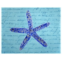 Betsy Drake PM991 14 x 18 in. Blue Starfish Place Mat - Set of 4