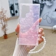 thumbnail image 4 of Clear Cover Compatible with Galaxy S24 Ultra, Elegant Shell Patten Non-Yellowing S24 Phone Case, Cute Bling Protective Slim Thin S24 Case with Pearl Chain Bracelet (Pink,Galaxy S24), 4 of 7