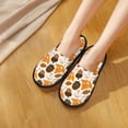 thumbnail image 4 of Slippers for Women, Autumn Woodland Characters Womens Slippers Fuzzy Winter House Shoes, Soft Anti-Skid Slippers Indoor and Outdoor, 4 of 7