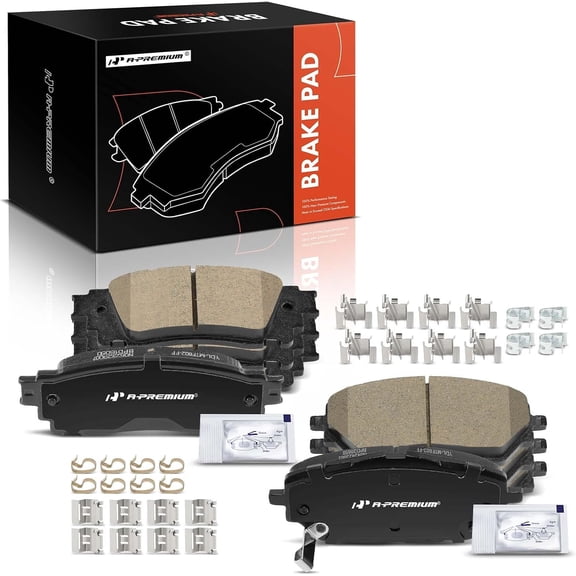 A-Premium Front and Rear Ceramic Brake Pads Set Compatible with Toyota Models - C-HR CHR 2018 2019, 8-Pack
