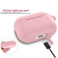 thumbnail image 3 of AirPods Pro Silicone Case, AirPods 3 Case with Keychain, Njjex Shockproof Protective Premium Silicone Cover Skin for Apple Airpods 3 2019 -Pink, 3 of 9