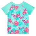 thumbnail image 5 of Esaierr Girls Swimsuits Short-Sleeved Shorts 2 Piece Printed T-Shirt Bathing Suit for 4-12Y, 5 of 6