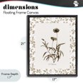 thumbnail image 4 of Stupell Industries French Country Neutral Imperial Flowers Black Floating Frame Canvas Art, 17 x 21, by Kelly Donovan, 4 of 8