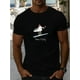 thumbnail image 1 of Camiseta de algodón para hombre "Keep It Salty": cuello redondo, manga corta, informal, de verano, con un diseño único de gaviota., 1 of 6